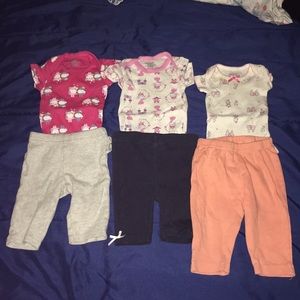 Newborn pants and onesie’s